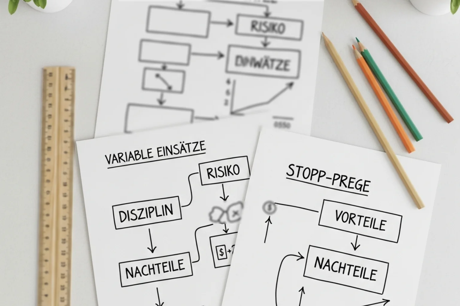 Übersichtliche Darstellung verschiedener Wettsysteme auf Papier